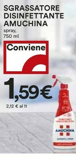 Coop Amuchina Sgrassatore offerta