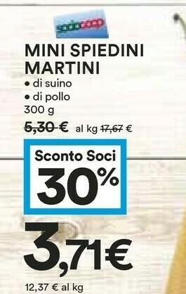 Coop Martini Spiedini offerta