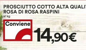 Coop Raspini Prosciutto cotto offerta
