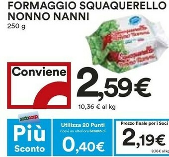 Coop Nonno Nanni Formaggio offerta