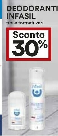Coop Infasil Deodorante offerta