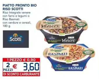 Esselunga Piatto pronto bio riso scotti 180 g offerta