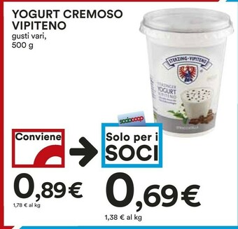 Coop Vipiteno Yogurt offerta