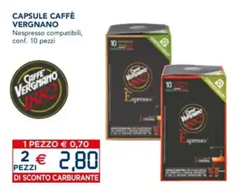 Esselunga Vergnano capsule caffè 10 pezzi offerta
