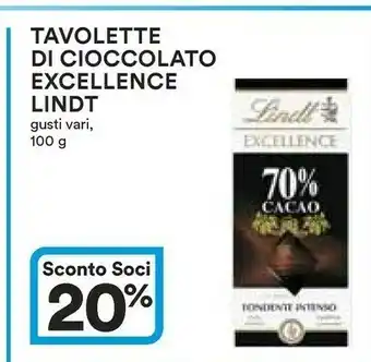 Coop Lindt Excellence 70% Cacao offerta