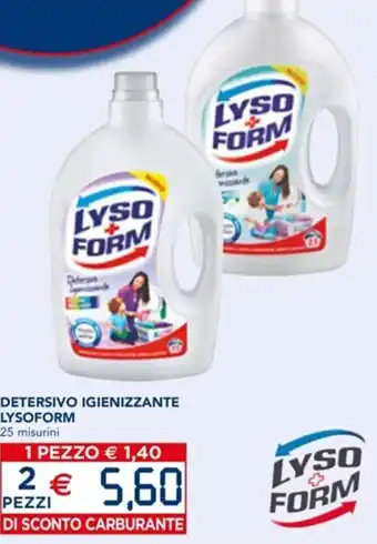 Esselunga Lysoform Detersivo igienizzante 25 misurini offerta