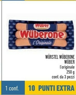 Conad Superstore Wuber Wurstel offerta