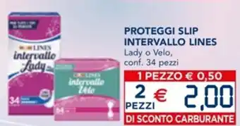 Lines Intervallo Proteggi slip 34 pezzi
