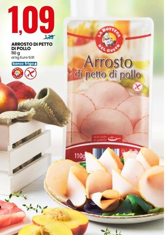 Eurospin Arrosto di petto di pollo 110 g offerta