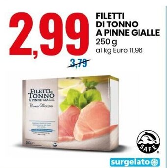 Eurospin Filetti di tonno a pinne gialle 250 g offerta