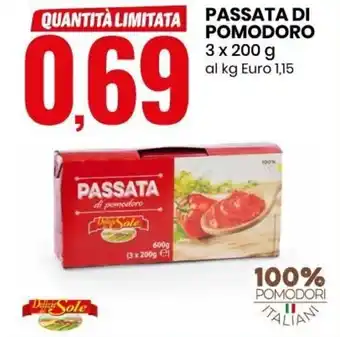Eurospin Passata di pomodoro 3 x 200 g offerta