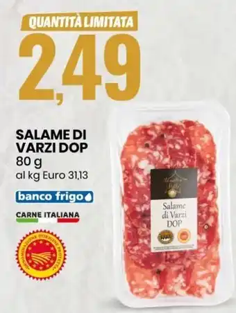 Eurospin Salame di varzi dop 80 g offerta