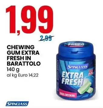 Spinclass Chewing gum extra fresh in barattolo 140 g