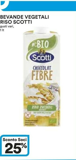 Coop Scotti Scotti Bevande Vegetali Riso offerta