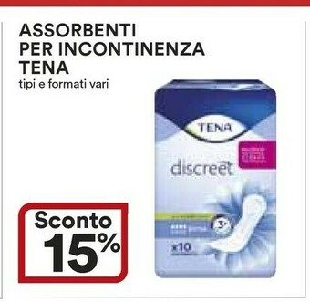 Coop Tena Assorbenti Per Incontinenza offerta