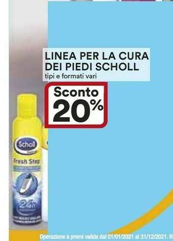 Coop Scholl Linea Per La Cura Dei Piedi offerta