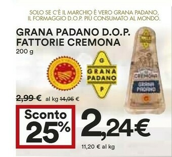 Coop Grana Padano Formaggio offerta