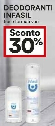 Coop Infasil Deodorante offerta
