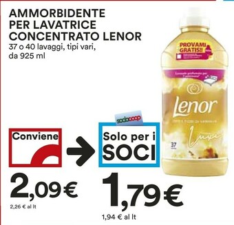 Coop Lenor Ammorbidente offerta