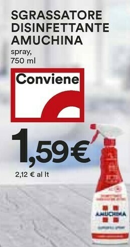 Coop Amuchina Sgrassatore offerta