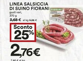 Coop Fiorani Salsicce offerta