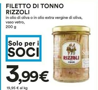 Coop Rizzoli Tonno offerta