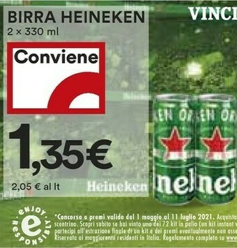 Coop Heineken Birra offerta