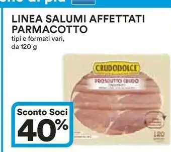 Coop Parmacotto Prosciutto Crudo Salumi Affettati 120 G offerta
