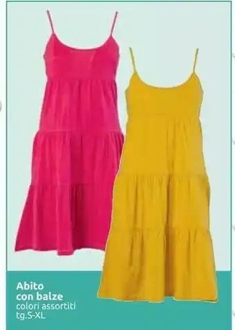 Carrefour Carrefour Abito Con Balze Colori Assortiti Tg.s-xl offerta