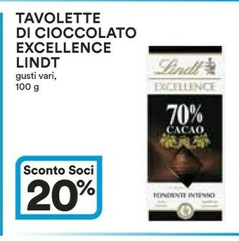 Coop Lindt Cioccolato offerta