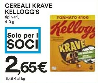 Coop Kelloggs Cereali offerta
