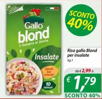 Riso gallo Blond per insalate kg.1