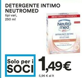 Coop Neutro Med Detergente intimo offerta
