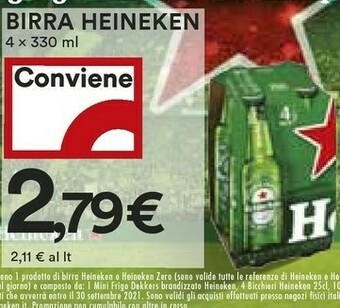 Coop Heineken Birra offerta