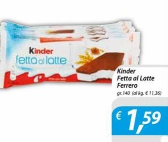 DiMeglio Kinder Fetta al Latte Ferrero gr. 140 offerta