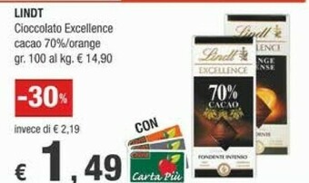 Crai Lindt Cioccolato offerta