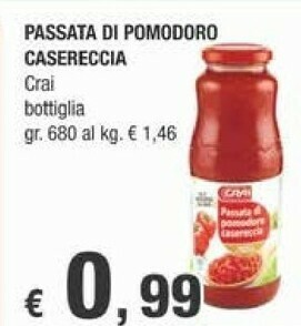 Crai Passata di pomodoro offerta