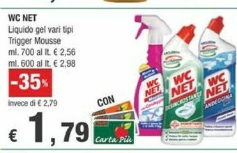 Crai Wc net Pulizia bagno offerta