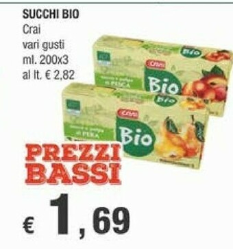 Crai Succhi di frutta offerta