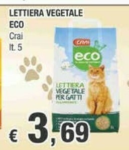 Crai Lettiera per gatti offerta