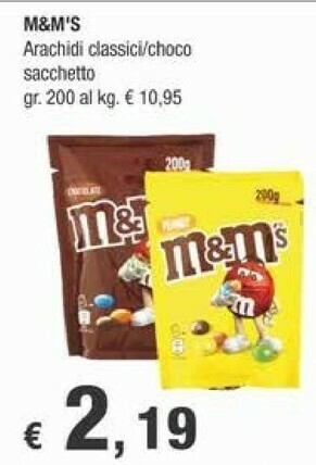Crai M&M's Snack offerta