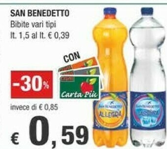 Crai San Benedetto Bevande analcoliche offerta