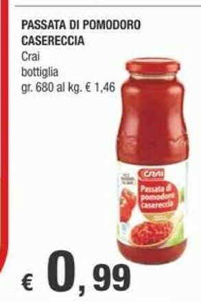 Crai Passata di pomodoro offerta
