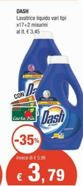 Crai Dash Detersivo lavatrice offerta