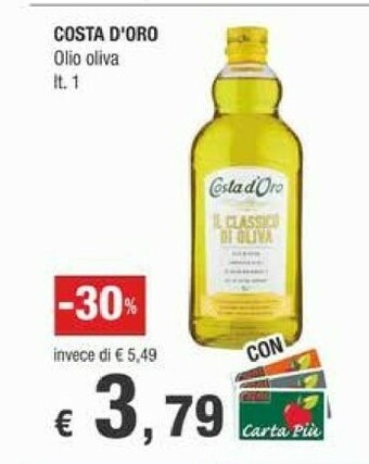 Crai Costa Olio extravergine di oliva offerta