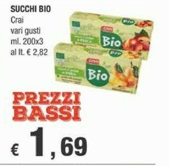 Crai Succhi di frutta offerta