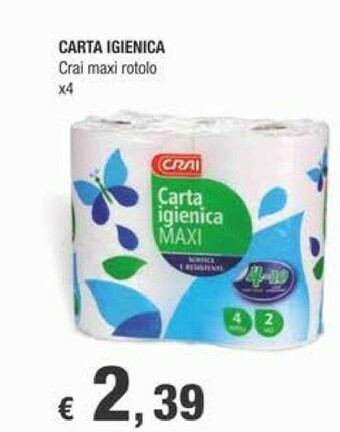 Crai Carta igienica offerta