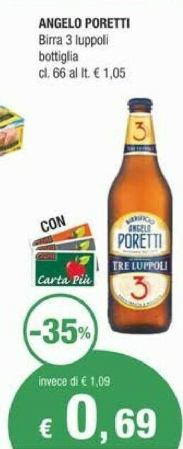 Crai Angelo poretti Birra offerta