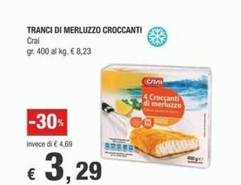 Crai Filetti di merluzzo offerta