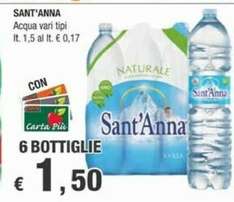 Crai Sant'anna Acqua Sant'Anna offerta